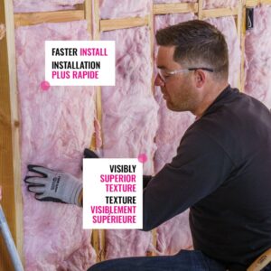 R-24 OWENS CORNING 2X6 WOOD STUD 15 INCH EcoTouch PINK FIBERGLAS Insulation 15-inch x 47-inch x 5.5-inch (33.7 sq.ft.)